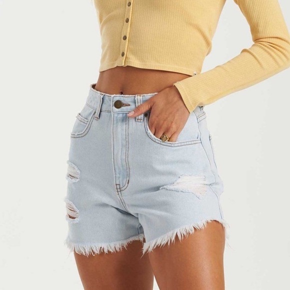 🔆BILLABONG🔆HOW BODE THAT INDIGO JEAN SHORTS - Picture 3 of 10